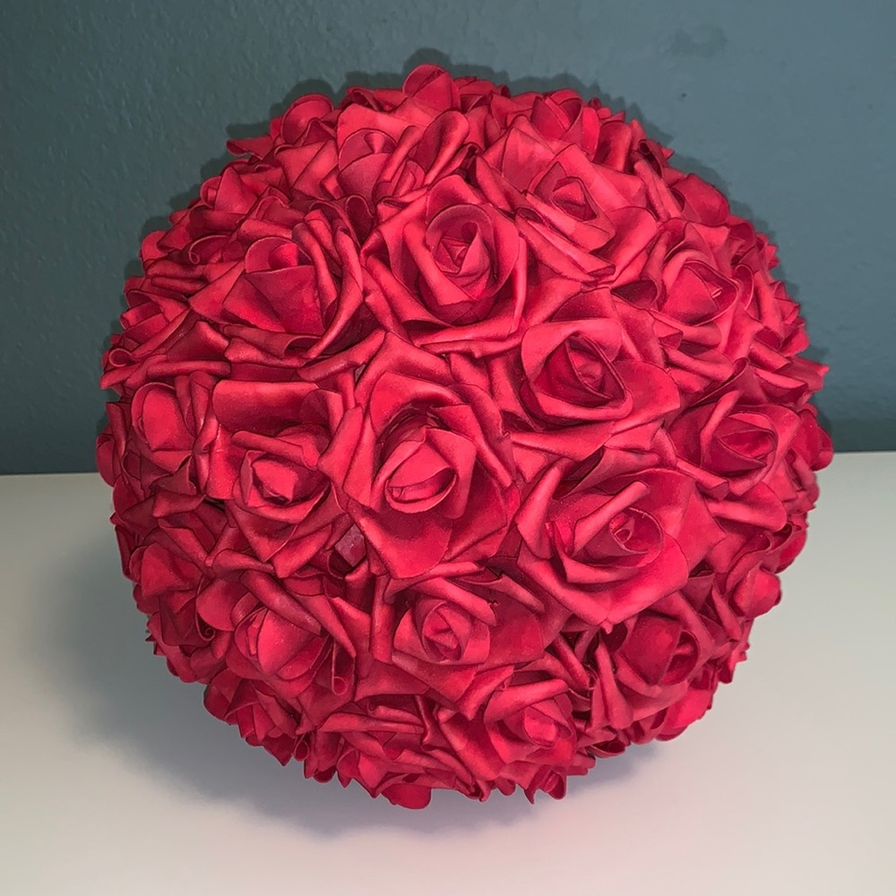 COPY - NWT 14” Decorative Rose Ball